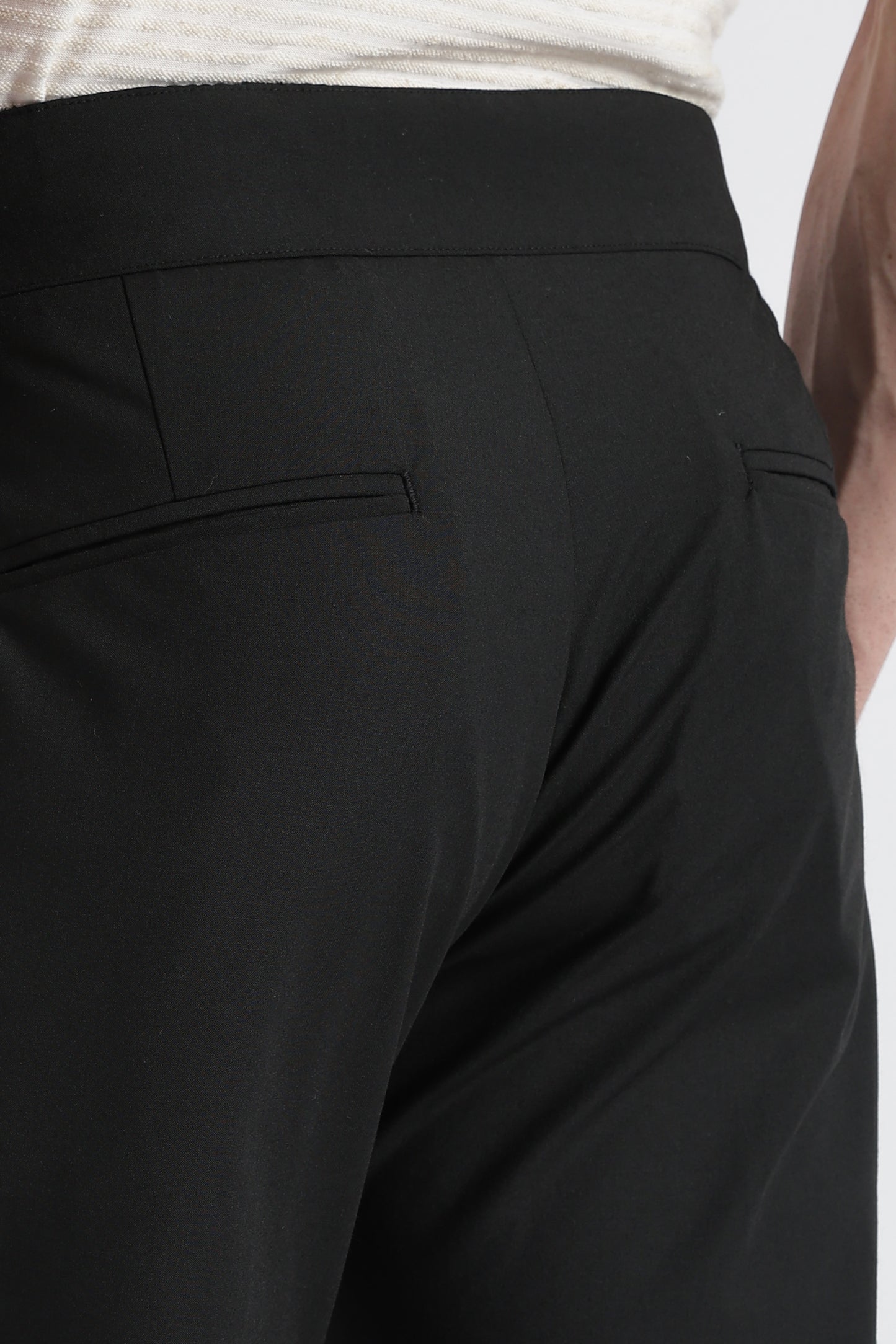 Black Classic Gurkha Trousers - Slim Fit