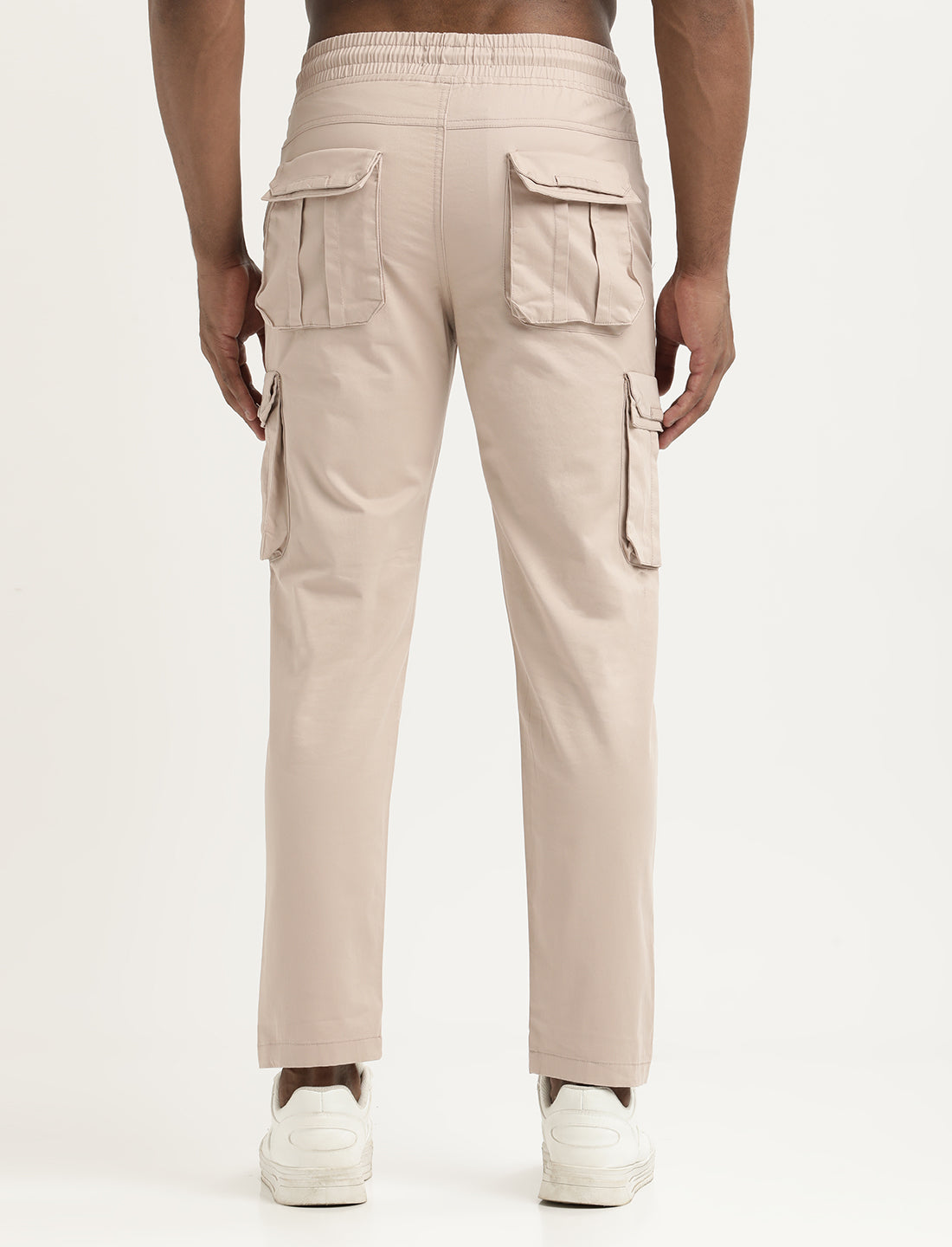 Cotton Cargo Trousers Pink