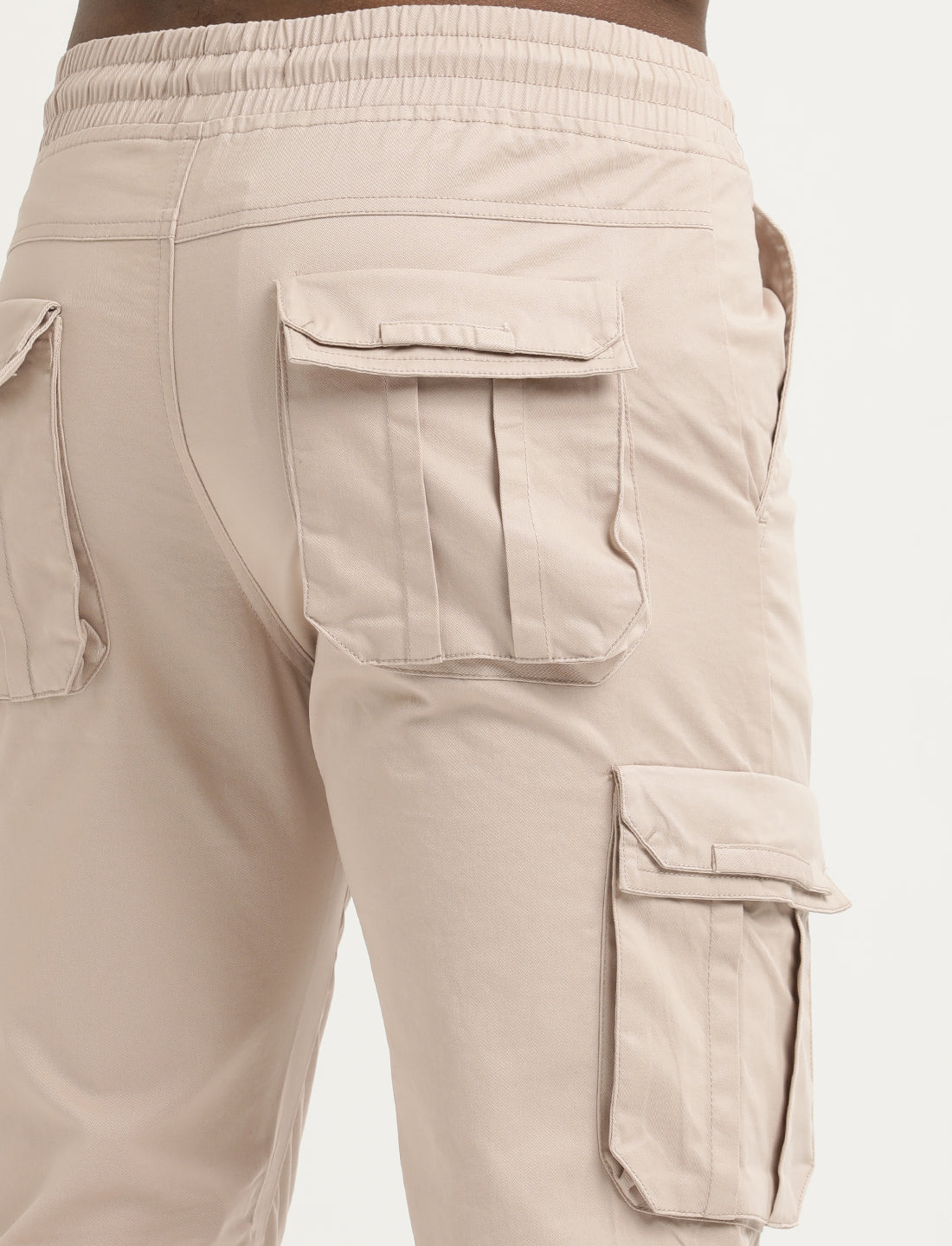 Cotton Cargo Trousers Pink