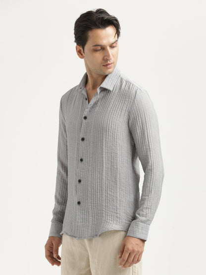 Feather Lite Nylon Shirt Grey