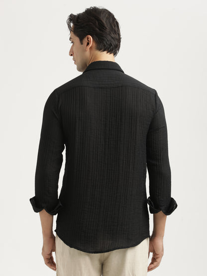 Feather Lite Nylon Shirt Black