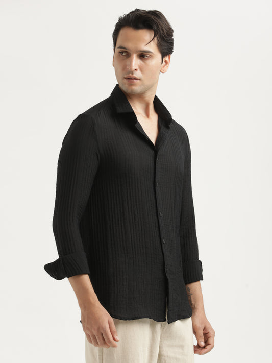 Feather Lite Nylon Shirt Black