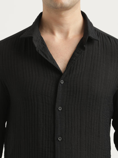 Feather Lite Nylon Shirt Black