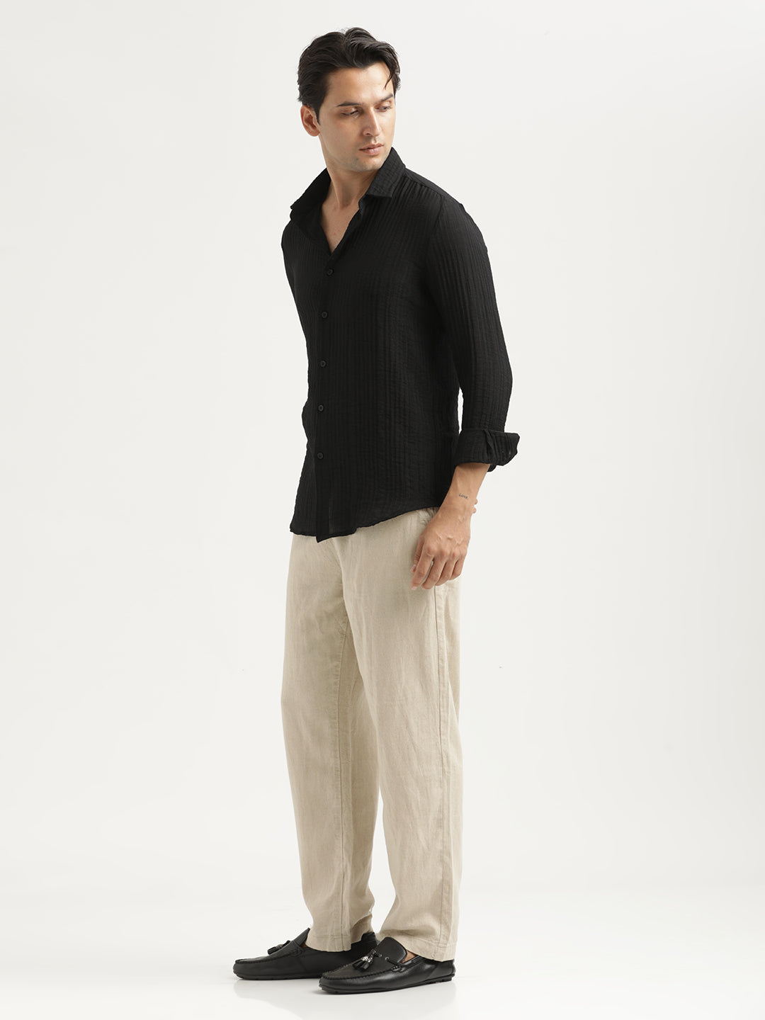 Feather Lite Nylon Shirt Black
