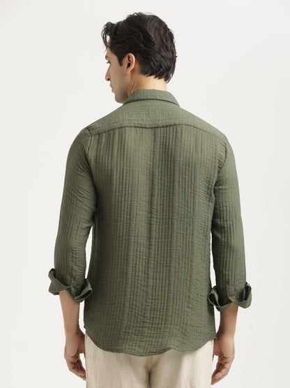 Feather Lite Nylon Shirt Green