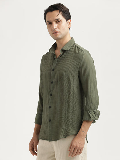 Feather Lite Nylon Shirt Green