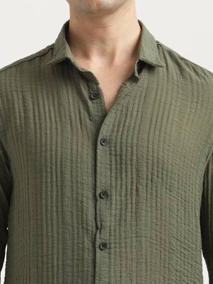 Feather Lite Nylon Shirt Green