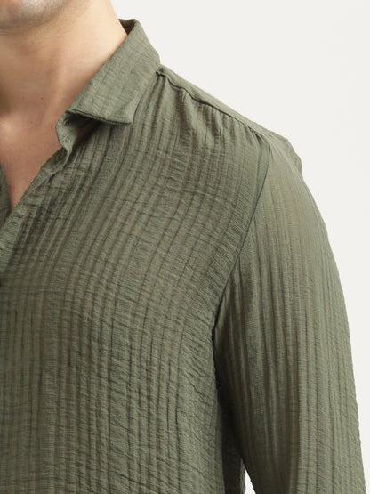 Feather Lite Nylon Shirt Green