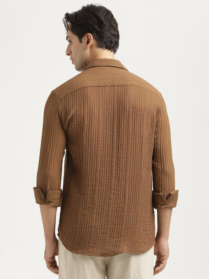 Feather Lite Nylon Shirt Brown