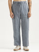 Velvet Cargo Trouser Navy