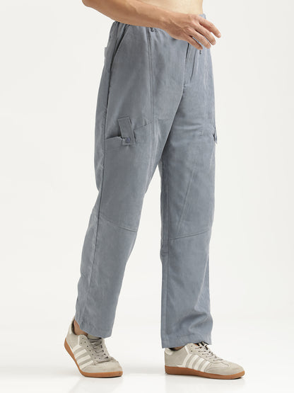 Velvet Cargo Trouser Navy