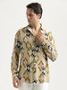 Printed Viscose Shirt Beige