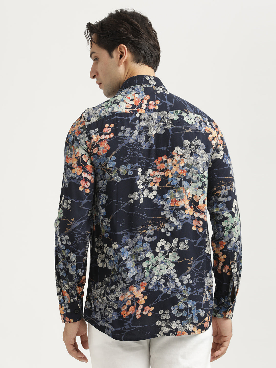 Printed Viscose Shirt Lt Blue