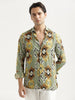 Printed Viscose Shirt Parrot Green