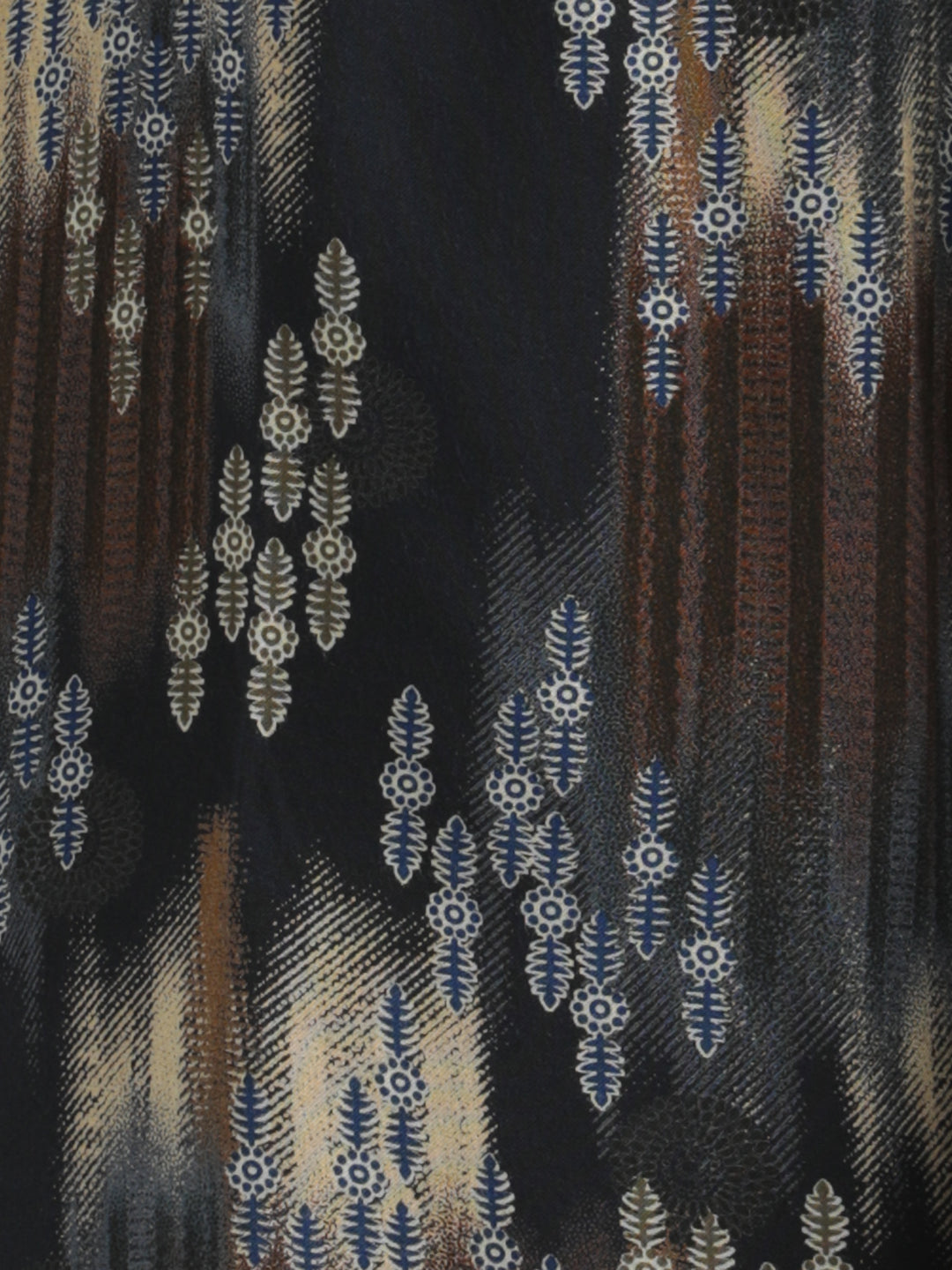 Printed Viscose Shirt Black