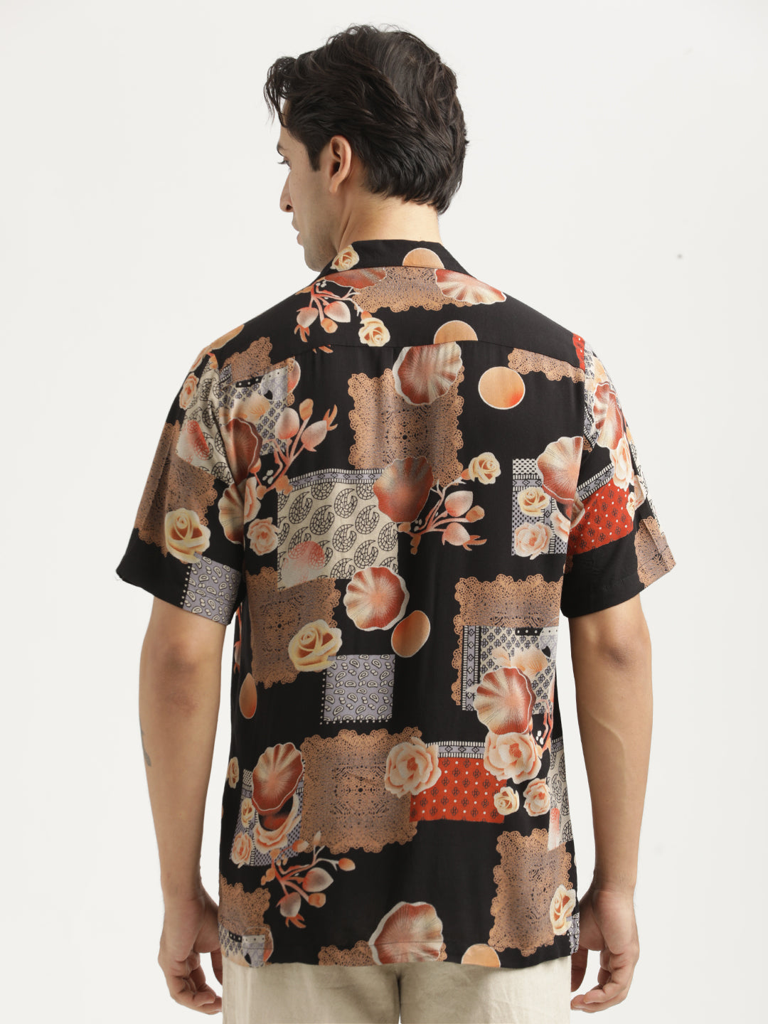 Printed Resort Shirt Orange