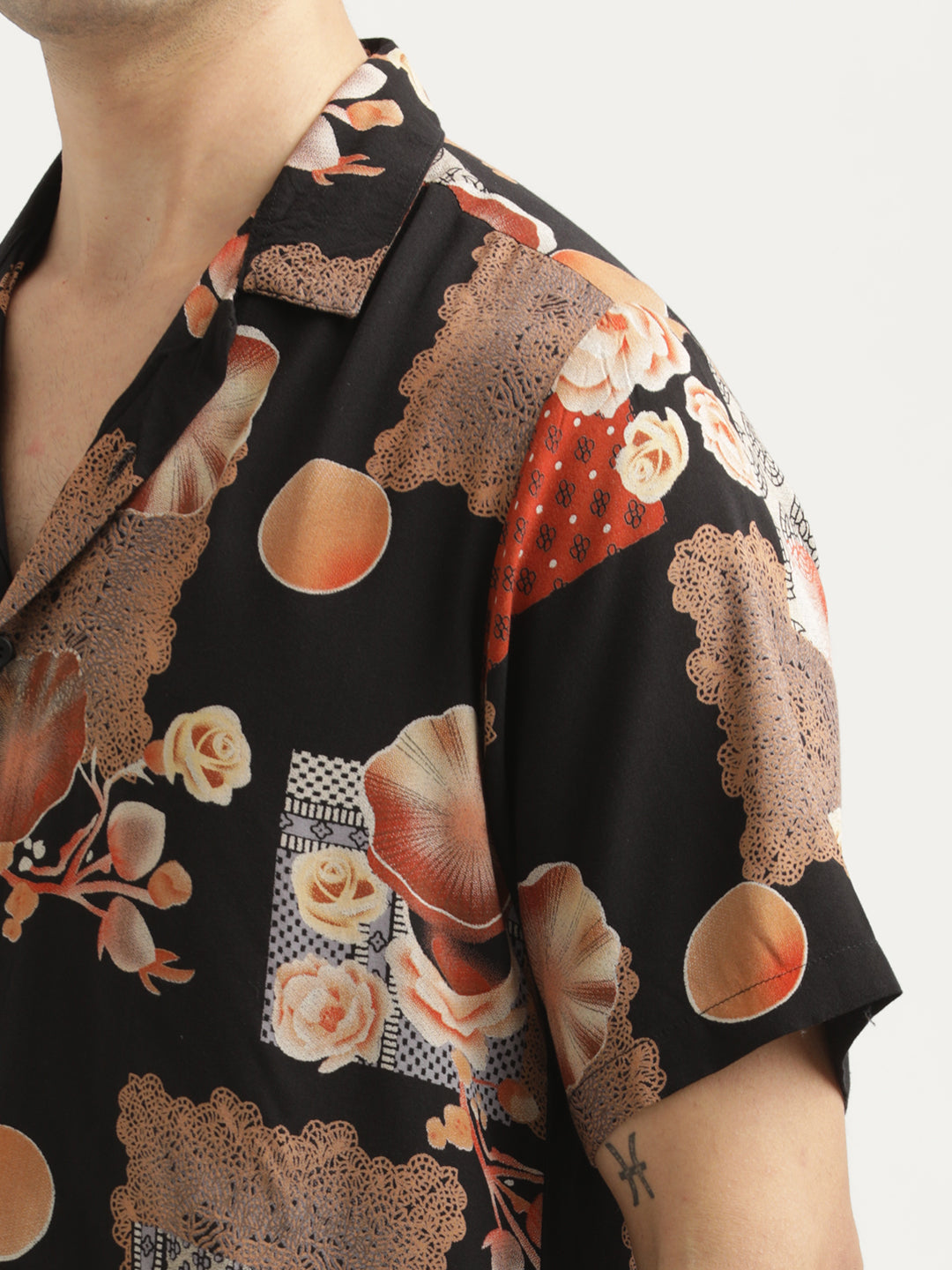 Printed Resort Shirt Orange