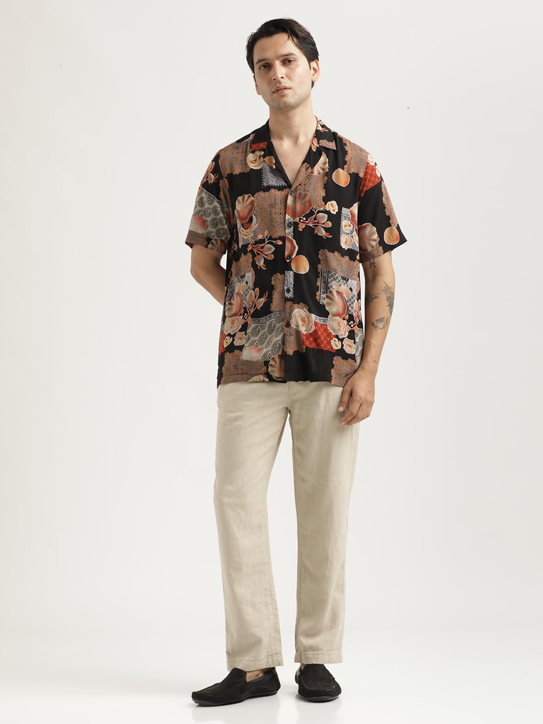 Printed Resort Shirt Orange