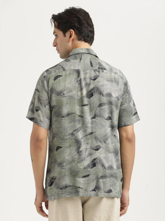 Printed Resort Shirt Lt Grey