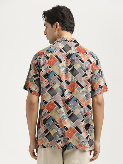 Printed Resort Shirt Red