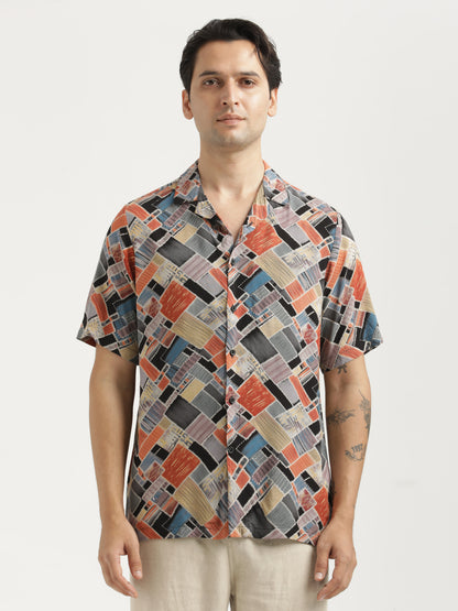 Printed Resort Shirt Red