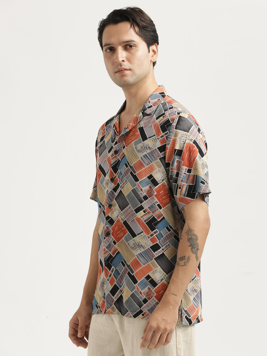 Printed Resort Shirt Red