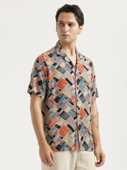 Printed Resort Shirt Red