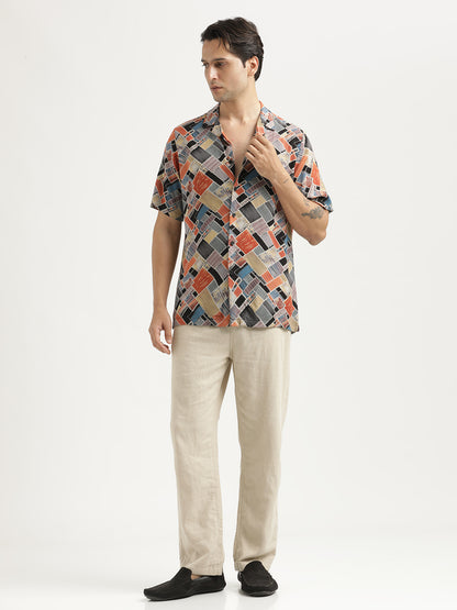 Printed Resort Shirt Red