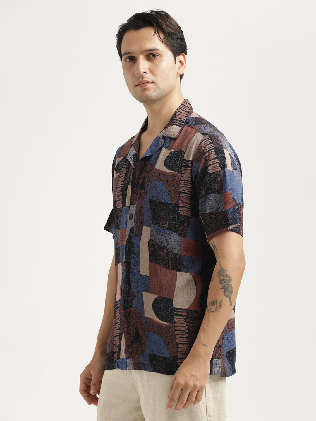 Printed Resort Shirt Violet