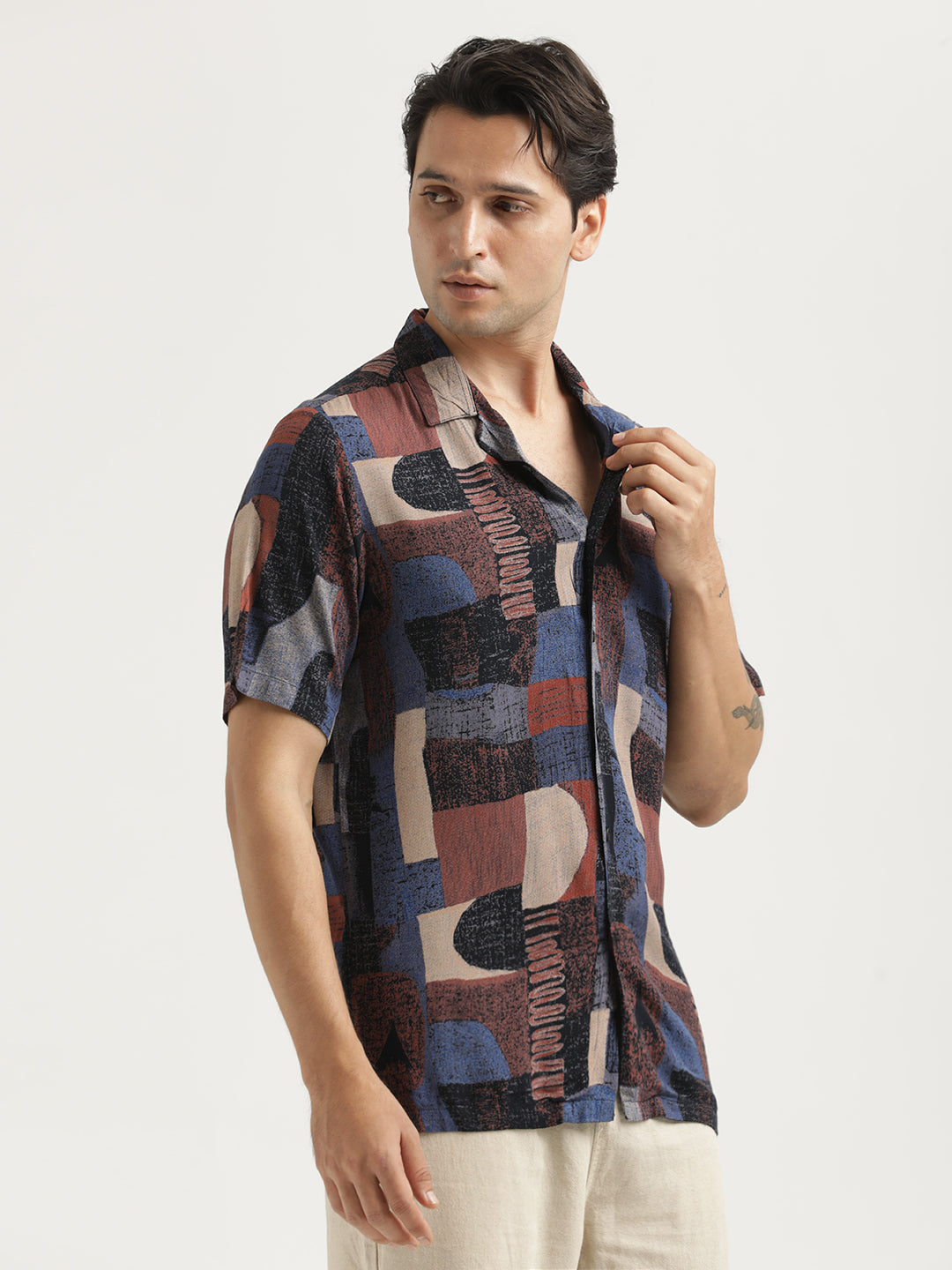 Printed Resort Shirt Violet