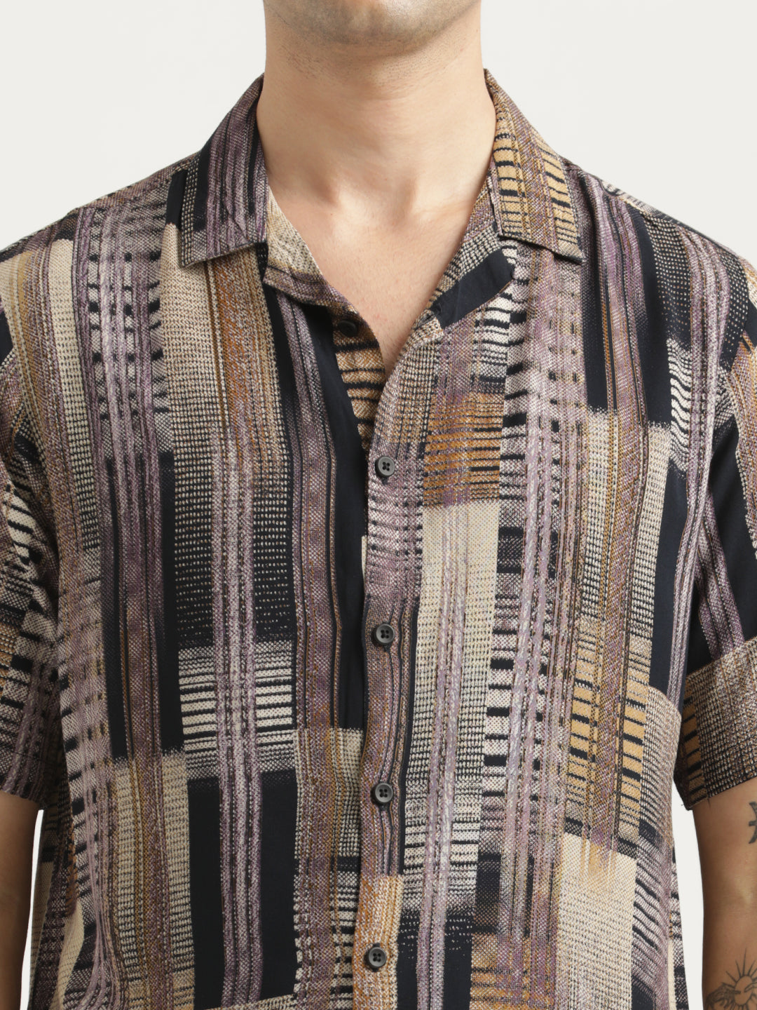 Printed Resort Shirt Lt Violet