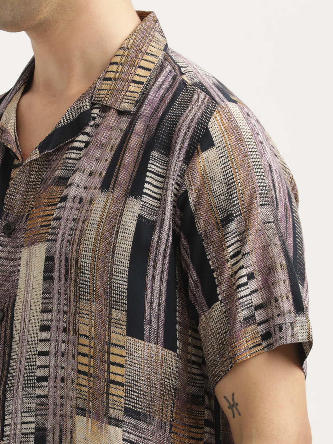 Printed Resort Shirt Lt Violet