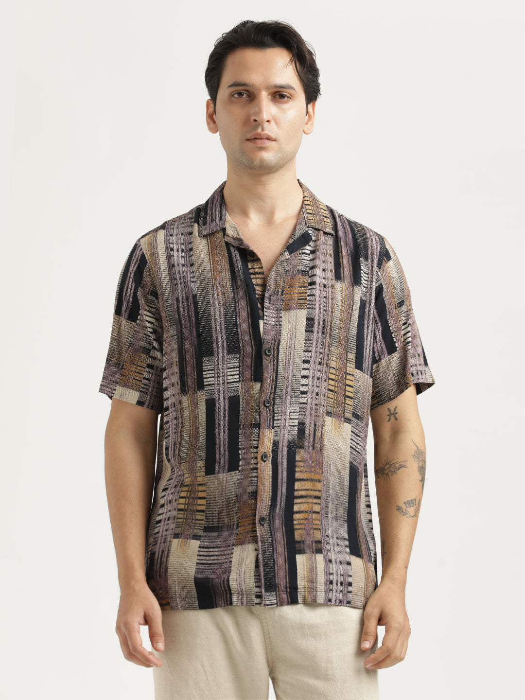 Printed Resort Shirt Lt Violet