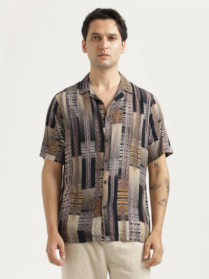 Printed Resort Shirt Lt Violet