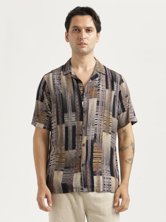 Printed Resort Shirt Lt Violet