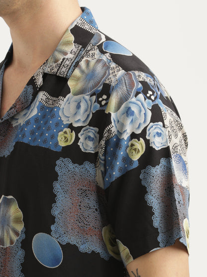 Printed Resort Shirt Lt Blue