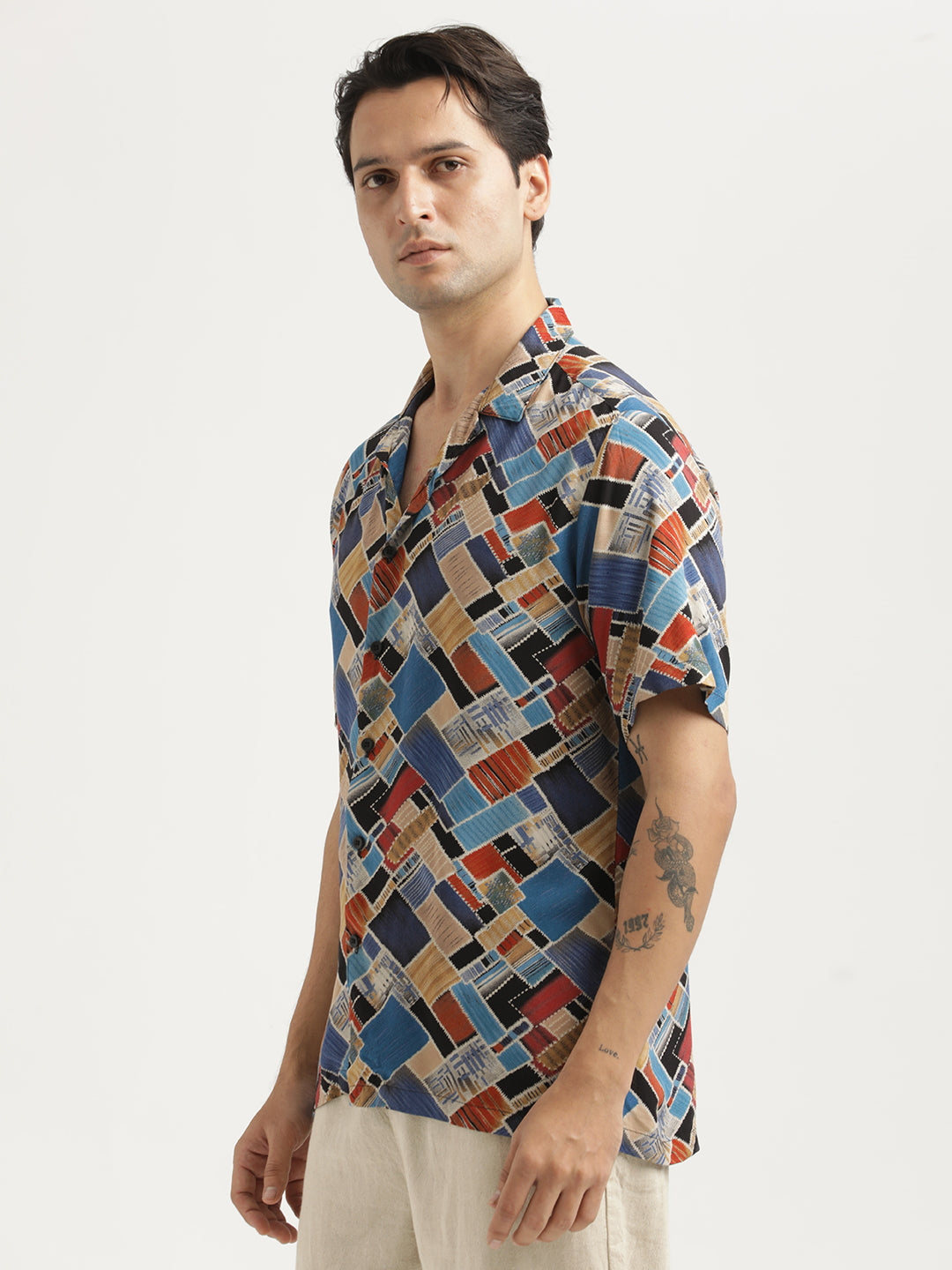 Printed Resort Shirt Blue
