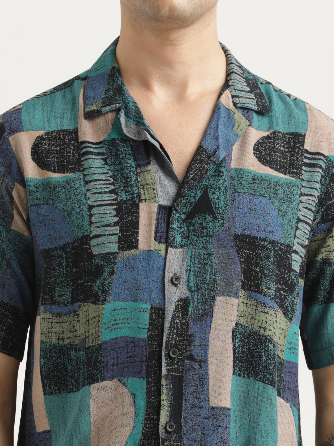 Printed Resort Shirt Grey