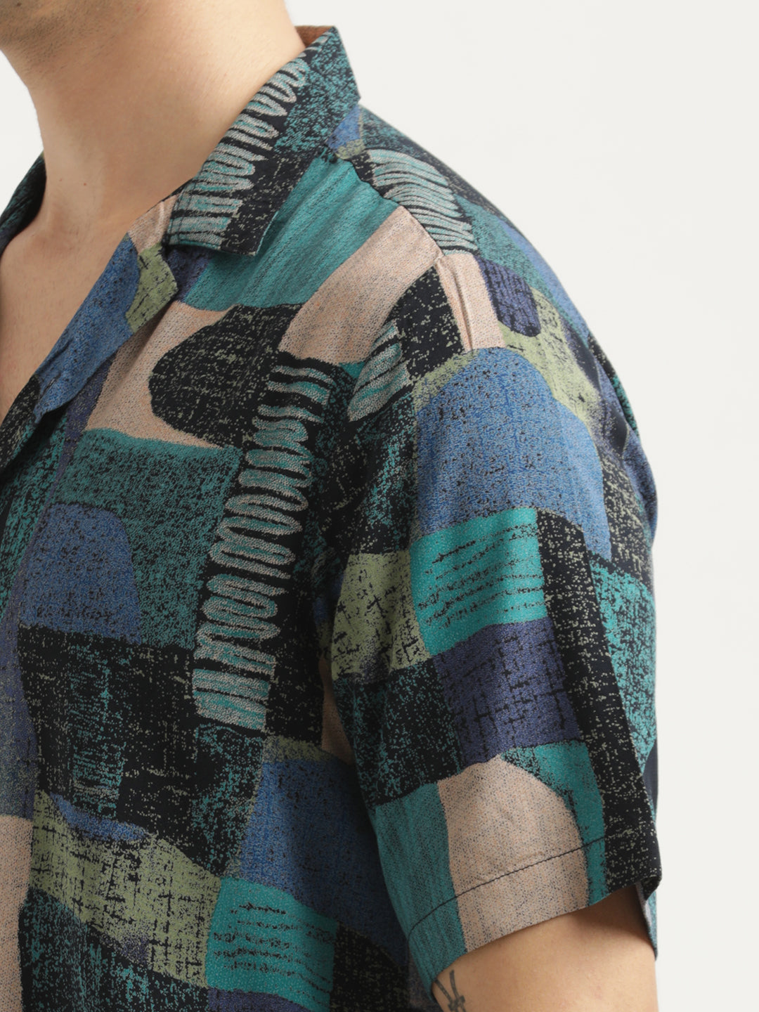 Printed Resort Shirt Grey