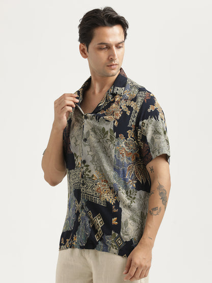 Printed Resort Shirt Yellow