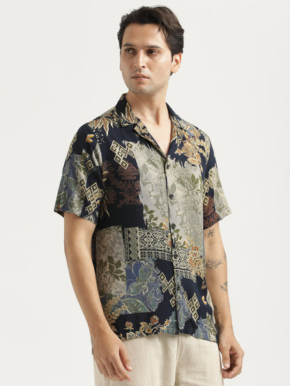 Printed Resort Shirt Yellow