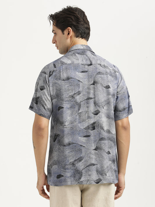 Printed Resort Shirt Navy