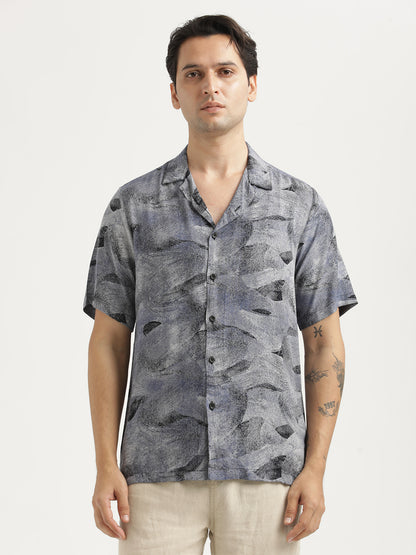 Printed Resort Shirt Navy