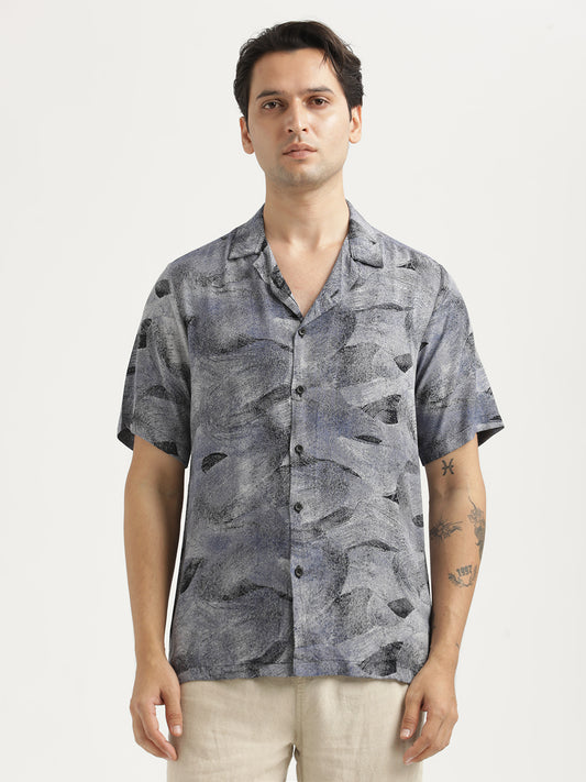 Printed Resort Shirt Navy