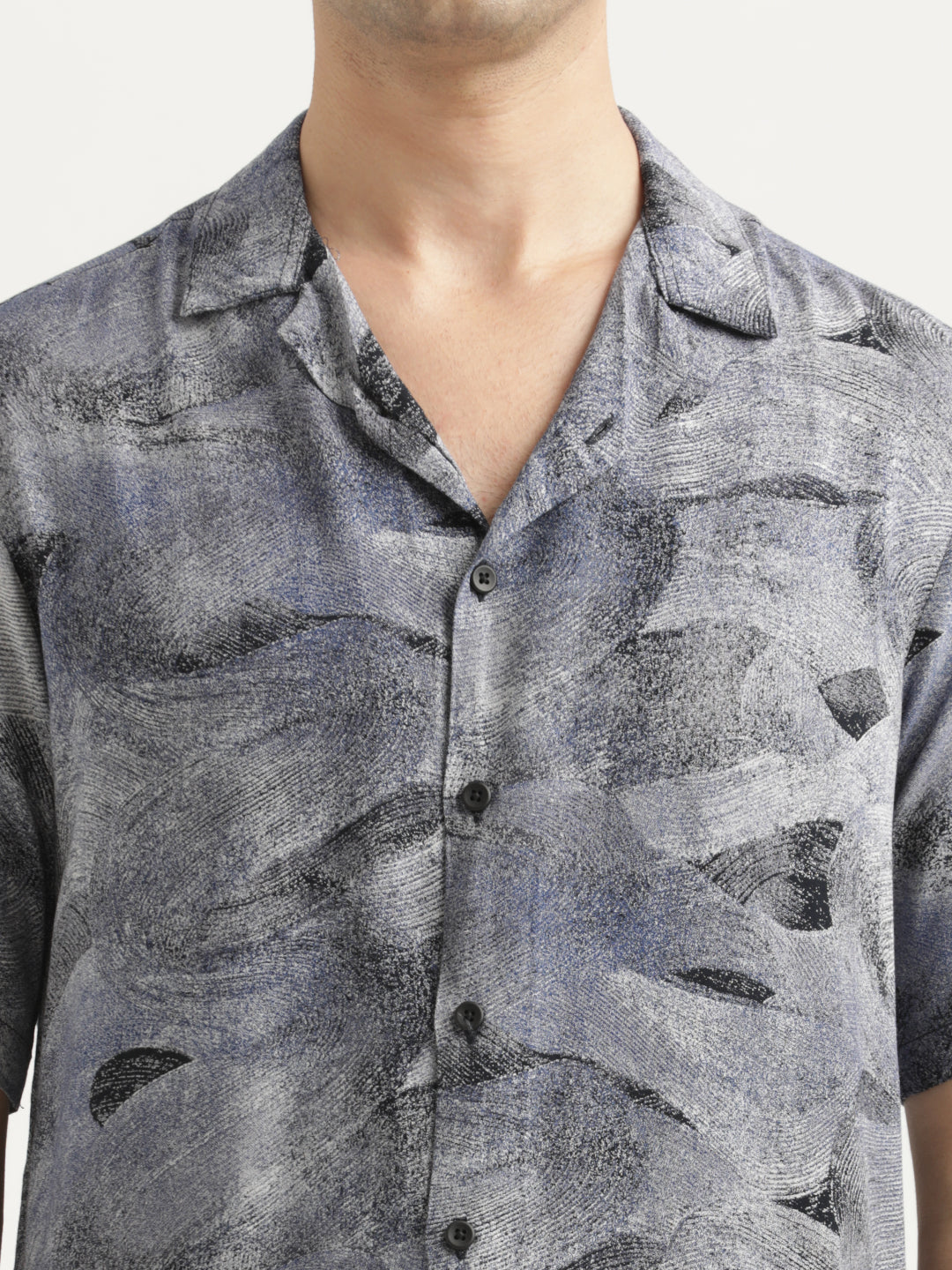 Printed Resort Shirt Navy