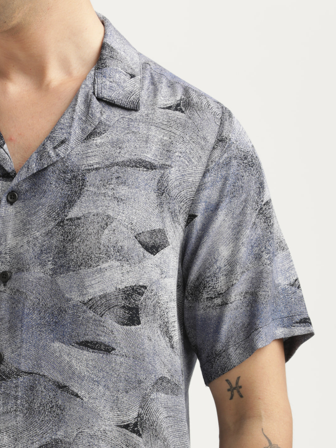 Printed Resort Shirt Navy