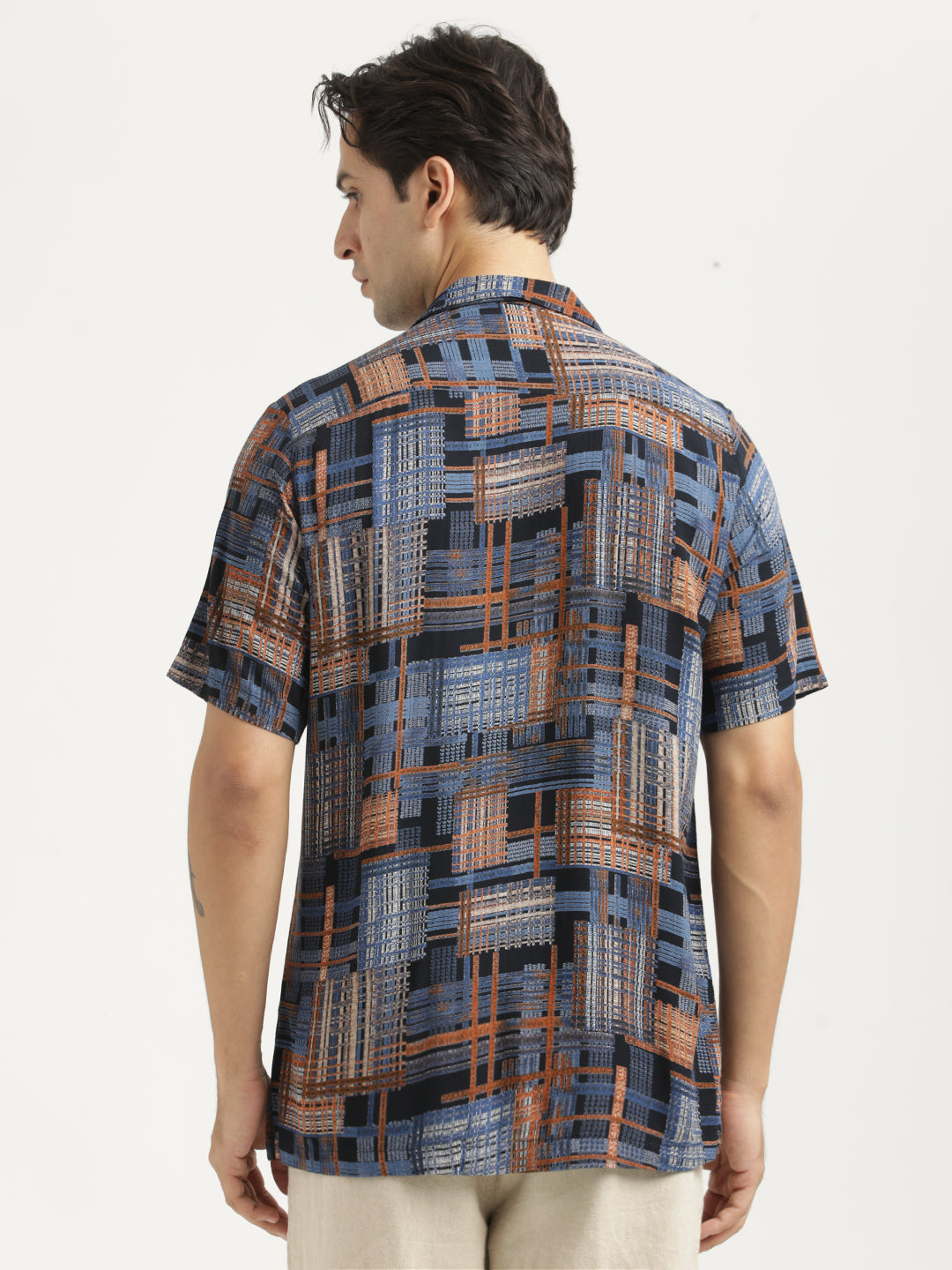 Printed Resort Shirt Royal Blue