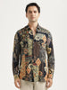 Printed Viscose Shirt Lt Cream