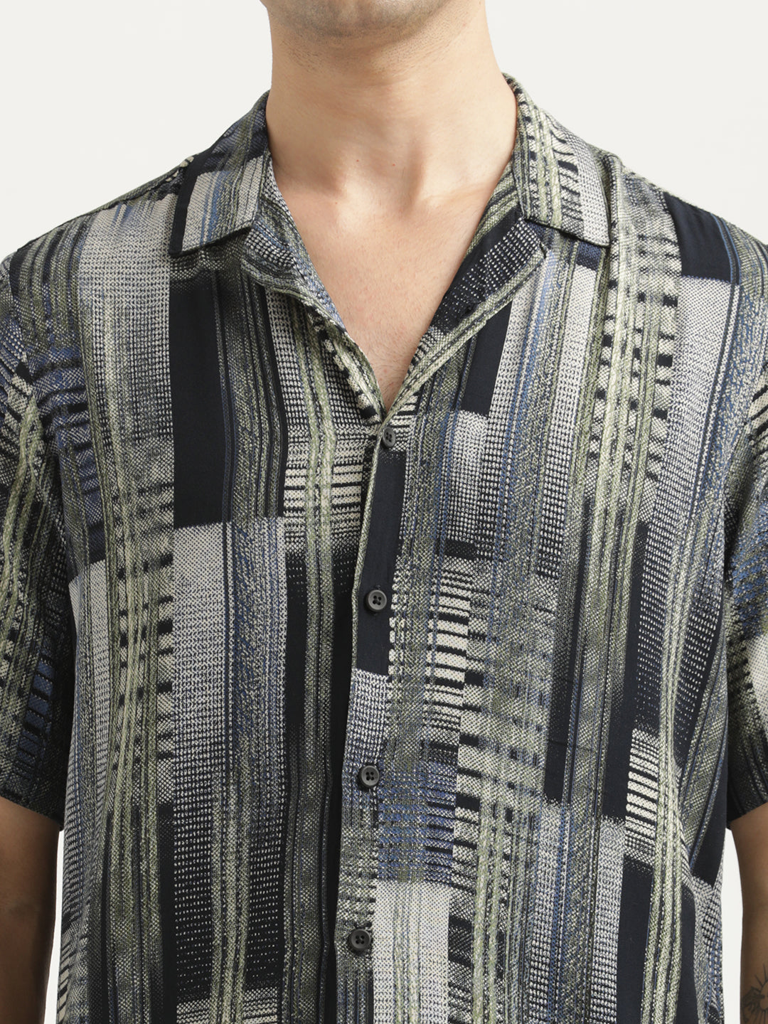 Printed Resort Shirt Dk Blue