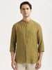 Textured Nylon Shirt Olive